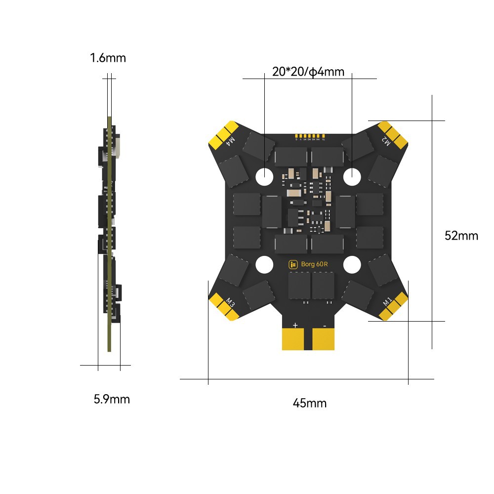 Contrôleur de vol iFlight Borg - Fpv Drone Antenna avis et prix