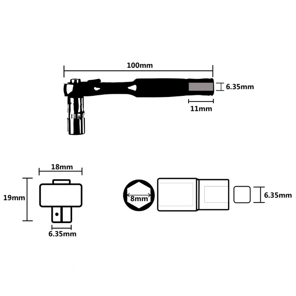 Clé à cliquet GEMFAN WL-06 1/4 - Fpv Drone Tool Kit avis et prix